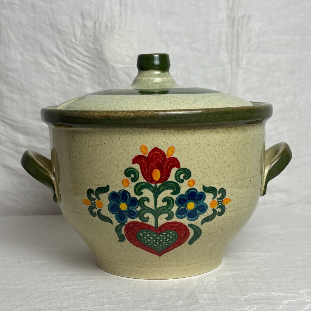 Vintage 1970's W. Germany Jasba Keramik "Fat Lava" Era Stoneware Soup Tureen